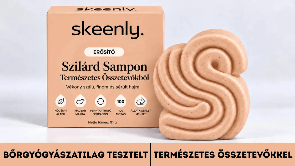 skeenly. Természetes Szilárd Sampon hajnövekedésre